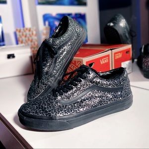 Vans leopard old skools size 10